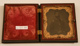 CASED CIVIL WAR PHOTO OF AN UNION OFFICER