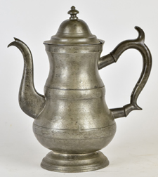 Sellew & Co. Pewter Coffee Pot