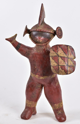 Pre Columbian Moche Culture Pottery Warrior