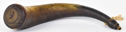 Early Carved Screw Tip Powder Horn