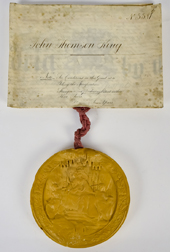 Royal Patent & Seal Dated 1870