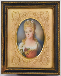 Miniature Painting of Young lady