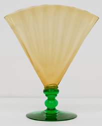 Steuben Art Glass Fan Vase