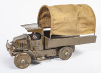 EARLY MARX WINDUP ARMY TRUCK