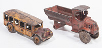 TWO CAST IRON VEHICALS
