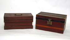 Painted Box & Doll Trunk