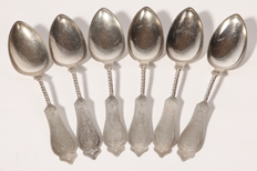 Duhne Coin Silver Table Spoons