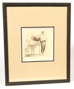 ILLEGIBLY SIGNED EARLY 20TH CENTURY LITHOGRAPH