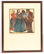 EARLY 20TH CENTURY COLORED LITHOGRAPH