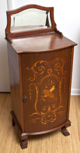 Marquetry Inlaid Music Cabinet
