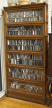 Six Stack Leaded Glass Bookcase