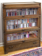 Oak Arts and Crafts Three Stack Bookcase