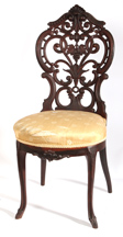 Rosewood Victorian Laminated Ladies Chair