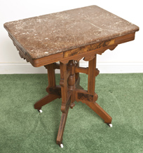 Eastlake Victorian Marble Top Table