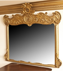 Large Ornate Gold Mirror