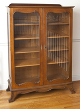 Oak Two Door Bookcase