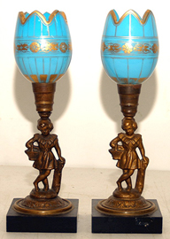 Pr. of Victorian Figural Vases