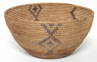 Deocrated Paiute Basket