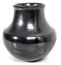 Santa Clara Blackware Jar