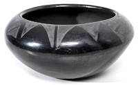San Ildefonso Blackware Bowl by Simmona"