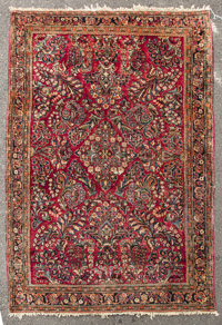 Semi-Antique Sarouk Persian Oriental Rug