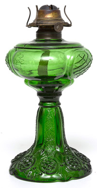 Prince Edward Emerald Green Oil Lamp