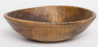 Early Turned Curly Maple Bowl