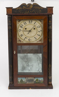 Silas Hoadley Half Column Clock