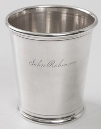 John Robinson's Duhme Coin Silver Mint Julip Cup
