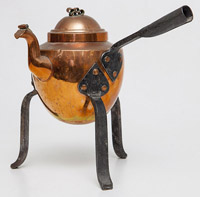 Arts & Crafts Copper & Iron Kettle