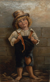 Oil Painting of Young Boy