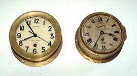 Brass Ship's Clocks