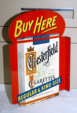 CHESTERFIELD CIGARETTES FLANGE SIGN