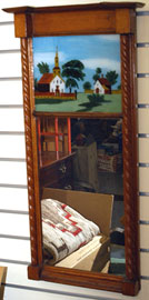 Early Reverse Painted Mirror