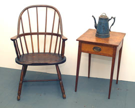 Early Windsor Armchair & Stand