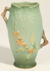 Roseville Bittersweet #883 Green Vase