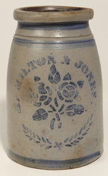 Hamilton & Jones Stenciled Florals Canning Jar