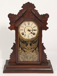 Ingraham Walnut Kitchen Mantle Clock