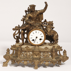 French Figural Clock By M. Franjus