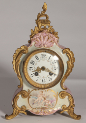 Jappy Freres French Porcelain Mantle Clock