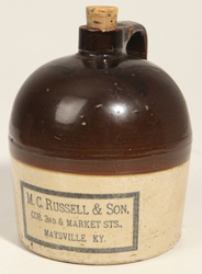 C. M. Russell & Sons, Maysville, KY Stoneware Jug