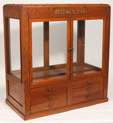 Rare Size Beldings Silk & Spool Cabinet