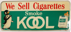 Early 1960's Kool Cigarettes Tin Sign