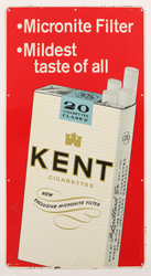 1950's Kent Cigarettes Tin Sign