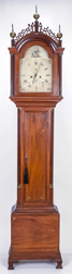 Fine English Chippendale Inlaid Tall Case Clock