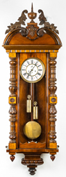 Large Ornate Vienna Regulator Wall Clock