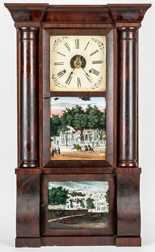 Brige, Peck & Co. Triple Decker Shelf Clock