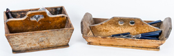 Two Early Cutlery Boxes