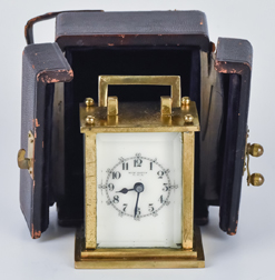 Miniature Cased New Haven Travel Clock