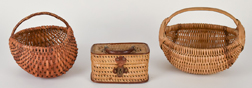 Three Early Small Baskets